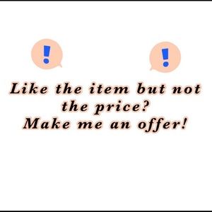Like the item but not the price? Make an offer ❕💕